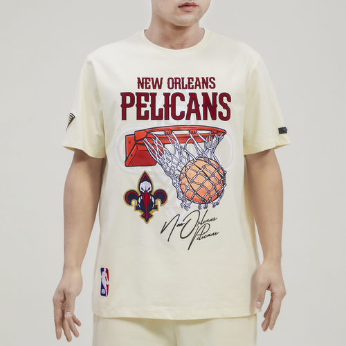 

Pro Standard Mens Pro Standard Pelicans Cream T-Shirt - Mens Tan/Tan Size M