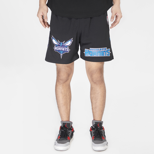 

Pro Standard Mens Pro Standard Hornets Mesh Shorts - Mens Black/Black Size M