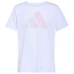 Girls' Grade School - adidas Brushed Tiger T-Shirt - White/White/Multi