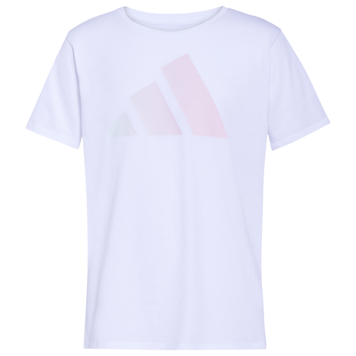 

Girls adidas adidas Brushed Tiger T-Shirt - Girls' Grade School White/White/Multi Size M