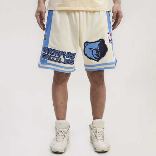 

Pro Standard Mens Pro Standard Grizzlies Cream Fleece 2.0 Shorts - Mens Tan/Blue Size XXL