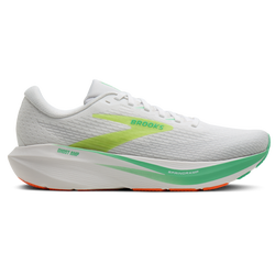 Men's - Brooks Ghost Amp - White/Paradise Green/Nightlife