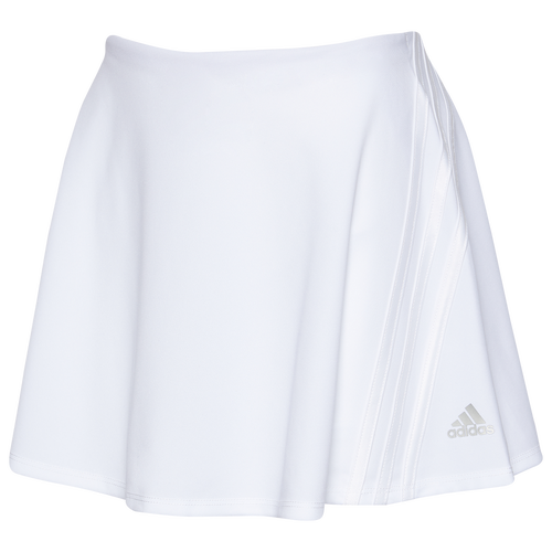 

adidas Girls adidas 3 Stripe Skort - Girls' Grade School White/White Size L