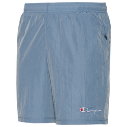 Men's - Champion Nylon Warm Up Shorts - Wildflower Pale Blue/Black