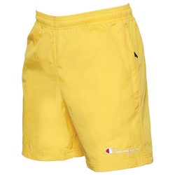 Men's - Champion Nylon Shorts - Yellow/White