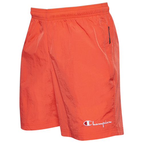 

Champion Mens Champion Nylon Shorts - Mens Orange/White Size S