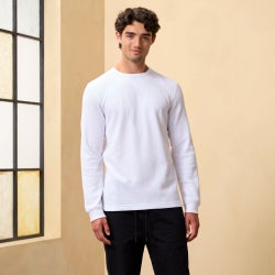 Men's - CSG Thermal Long Sleeve T-Shirt - White/White