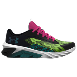 Girls' Preschool - Under Armour Charged Scramjet 4 - Black/Volt/Pink