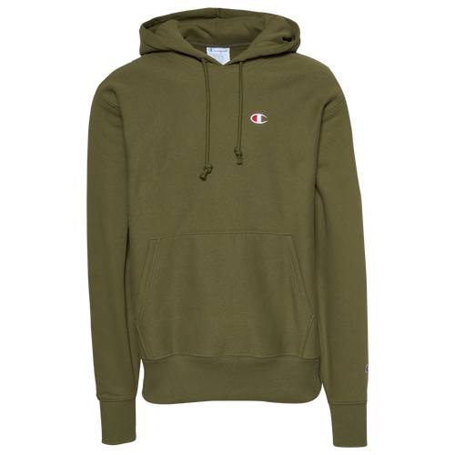 

Champion Mens Champion Reverse Weave PO Hoodie - Mens Olive Size M