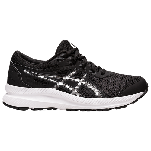 

Boys ASICS® ASICS® Contend 8 - Boys' Grade School Running Shoe Black/White Size 07.0