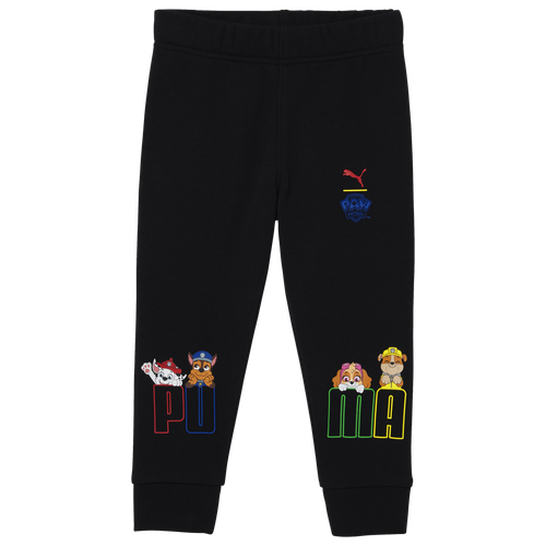 

Boys PUMA PUMA Paw Patrol Fleece Joggers - Boys' Toddler Black/Multi Size 2T