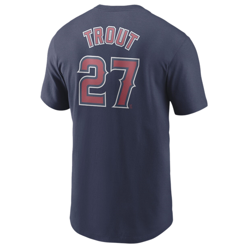 

Nike Mens Mike Trout Nike Angels Player Name & Number T-Shirt - Mens Navy/Navy Size L