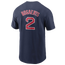 Nike Red Sox Player Name & Number T-Shirt - Men's Navy/Navy