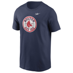 Men's - Nike Red Sox Cooperstown Collection Logo T-Shirt - Navy