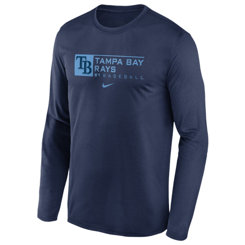 

Nike Mens Nike Rays Perf Long Sleeve T-Shirt - Mens Navy Size XL