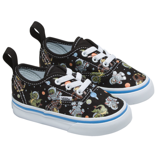 

Vans Boys Vans Authentic Elastic - Boys' Toddler Shoes Black/Blue Size 10.0