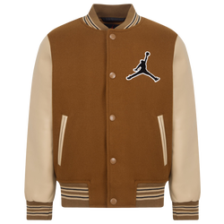 Girls' Grade School - Jordan Varsity Jacket - Tan