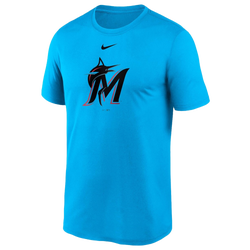 Men's - Nike Marlins Large Logo Legend T-Shirt - Blue/Blue
