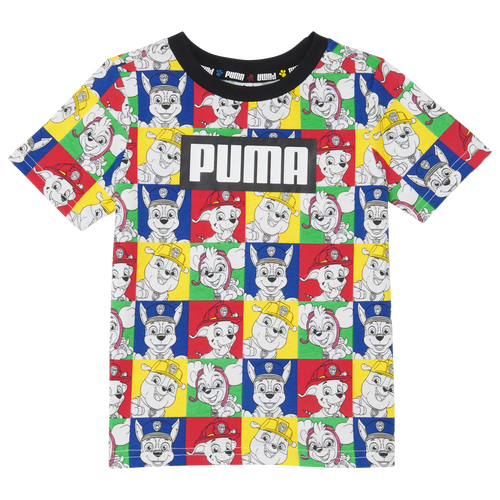 

Boys PUMA PUMA Paw Patrol AOP Checkered T-Shirt - Boys' Toddler Multi/Multi Size 2T