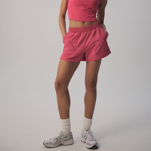 Shop Cozi Womens  3.5" Ripstop Shorts In Pink