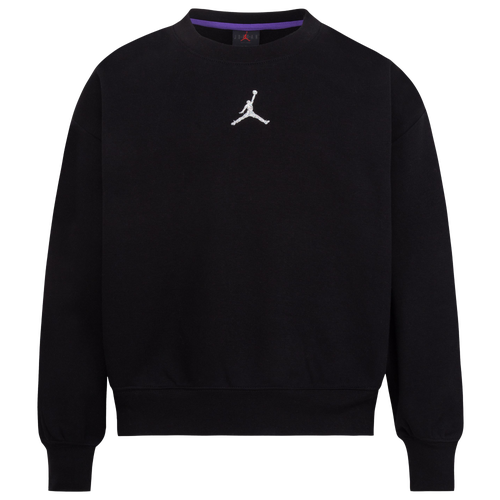 

Girls Jordan Jordan Jumpman Icon Play Crewneck - Girls' Grade School Black Size M