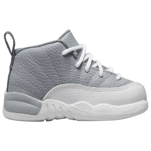 

Boys Jordan Jordan Retro 12 - Boys' Toddler Shoe Grey/White Size 04.0