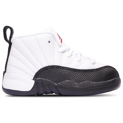 

Jordan Boys Jordan Retro 12 - Boys' Toddler Basketball Shoes White/Gym Red/Black Size 4.0