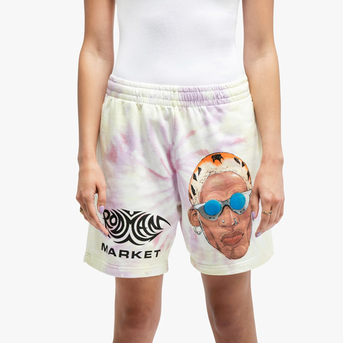 

Market Mens Market Rodman Tiedye Shorts - Mens Yellow/Pink Size M