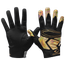 Cutters Rev Pro 4.0 Iridescent Receiver Gloves - Adult Black/Gold Chrome