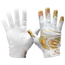 Cutters Rev Pro 4.0 Iridescent Receiver Gloves - Adult White/Gold Chrome