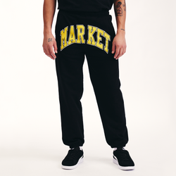 Men's - Market Arc Fleece Pants - Black/Yellow
