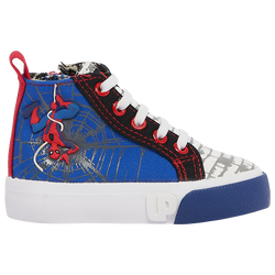 Boys' Toddler - Ground Up Spiderman High Top - Blue/Red/Black