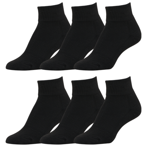 Csg Kids' Boys  Youth 6 Pack Quarter Socks In Black
