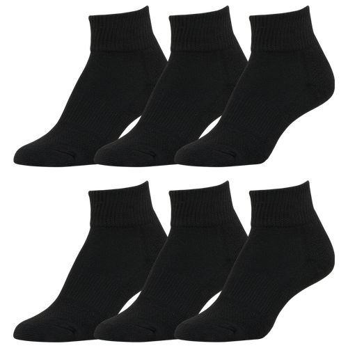 

CSG Boys CSG Youth 6 Pack Quarter Socks - Boys' Grade School Black Size One Size