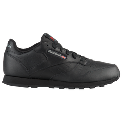 Boys' Grade School - Reebok Classic Leather - Black/Black/Black