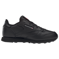 Boys' Preschool - Reebok Classic Leather - Black/Black