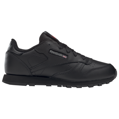 

Boys Preschool Reebok Reebok Classic Leather - Boys' Preschool Shoe Black/Black Size 03.0