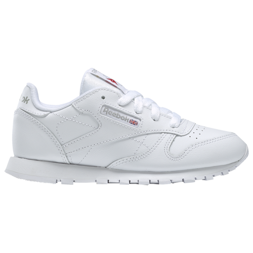 Shop Reebok Boys  Classic Leather In White/white