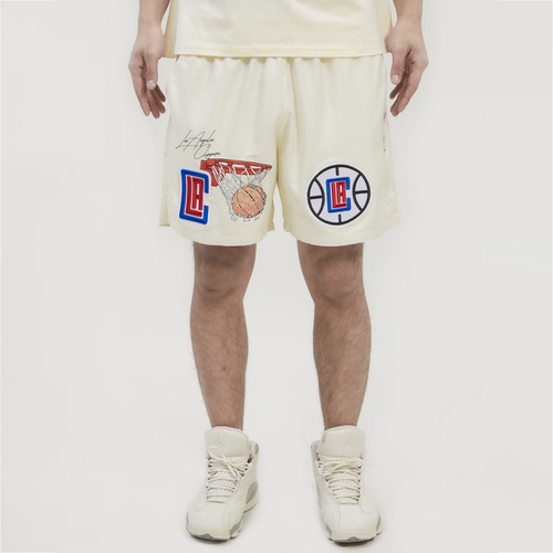 

Pro Standard Mens Pro Standard Clippers Cream Woven Shorts - Mens Tan/Blue Size S