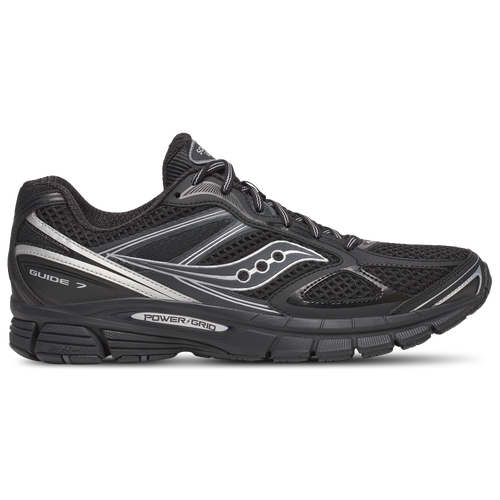 Saucony Men's Guide 7 - Running Shoes Size 08.0 - Black/Silver