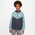 Nike Windrunner Jacket - Boys' Grade School Grey/Blue