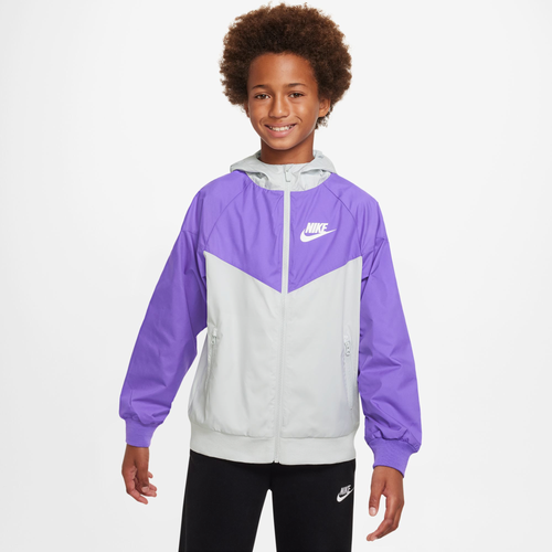 

Nike Boys Nike Windrunner Jacket - Boys' Grade School Action Grape/Action Grape/Photon Dust Size L