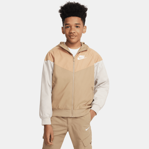 

Boys Nike Nike Windrunner HD Jacket - Boys' Grade School Brown/Brown Size M