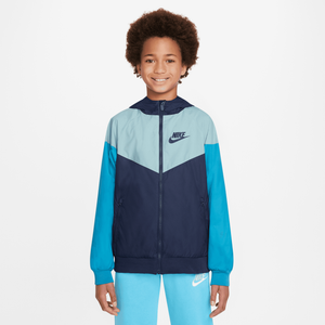 Nike Junior Boys' Sportswear Windrunner Jacket Khaki / Rough Green - Black