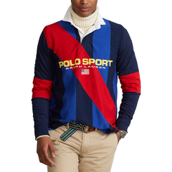 Men's - Polo Ralph Lauren Long Sleeve Rugby Shirt - Red/Navy