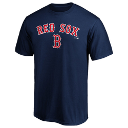 Men's - Fanatics Red Sox Logo Lockup T-Shirt - Navy/Navy