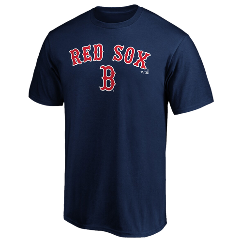 

Fanatics Mens Boston Red Sox Fanatics Red Sox Logo Lockup T-Shirt - Mens Navy/Navy Size XXL