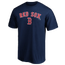 Fanatics Red Sox Logo Lockup T-Shirt - Men's Navy/Navy