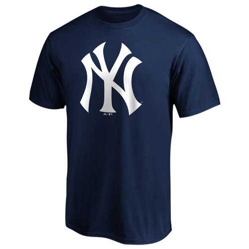 

Fanatics Mens New York Yankees Fanatics Yankees Official Logo T-Shirt - Mens Navy Size S