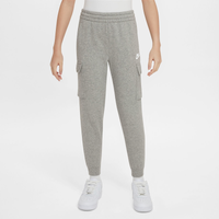 Shop Nike Kids' Club Fleece Cargo Pants 86I386-GEH grey